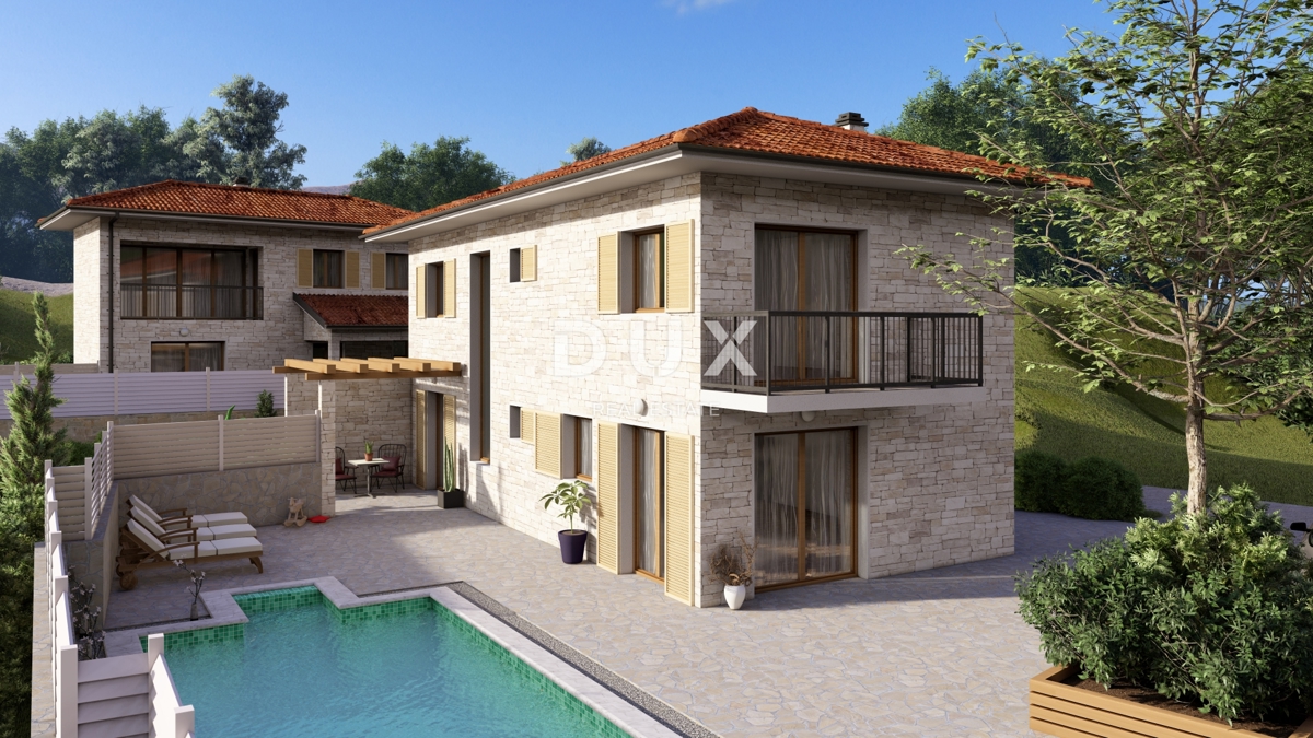 ISTRA, MOMJAN - AVTENTIČNA KAMNITA HIŠA S PROJEKTOM OBNOVE