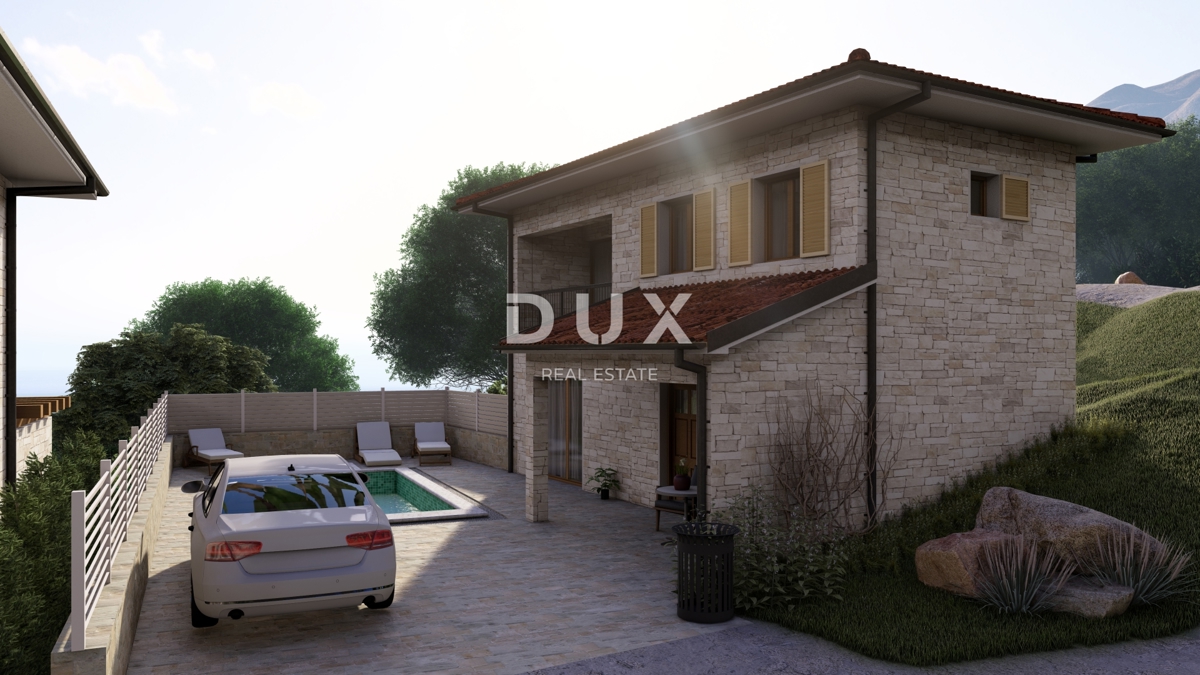 ISTRA, MOMJAN - AVTENTIČNA KAMNITA HIŠA S PROJEKTOM OBNOVE