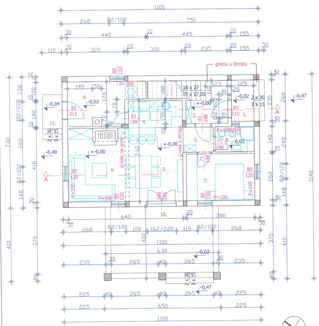 OTOK RAB, BARBAT - Hiša na odlični lokaciji 100 m od morja