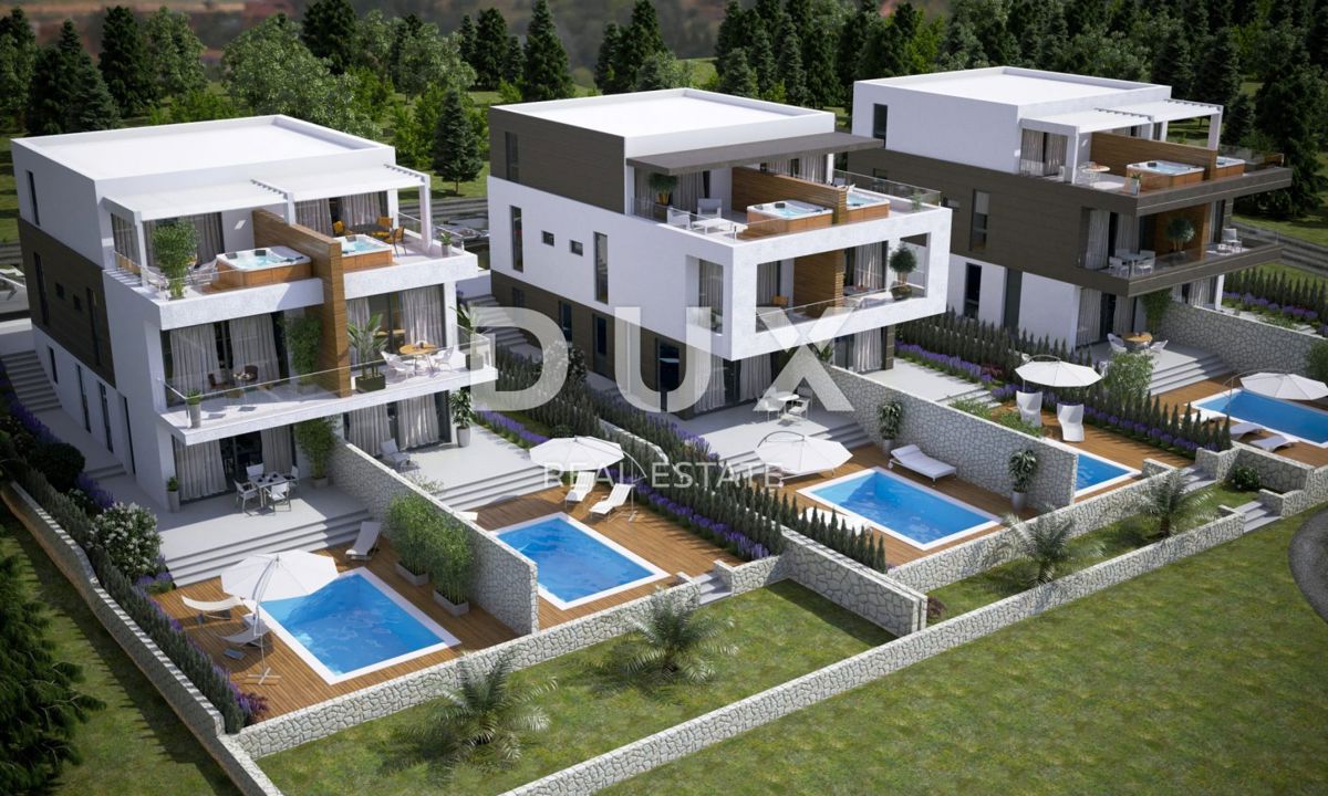 OTOK PAG, NOVALJA - Dvonadstropni penthouse s strešno teraso