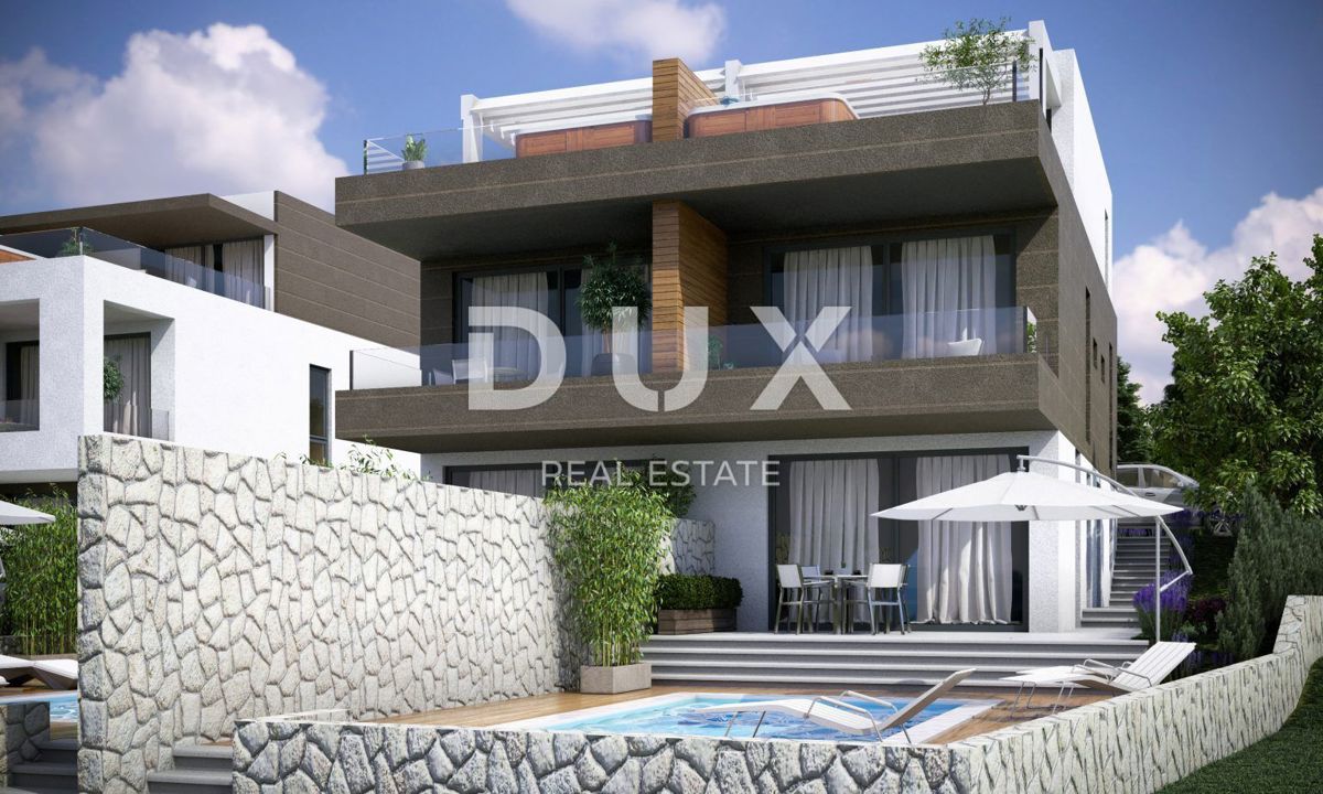 OTOK PAG, NOVALJA - Dvonadstropni penthouse s strešno teraso