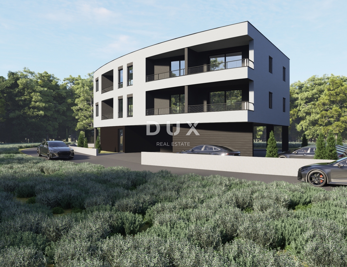 ISTRA, ŠTINJAN - Gradbeno zemljišče z gradbenim dovoljenjem za moderno stavbo s 7 stanovanji, le 500 m od plaž