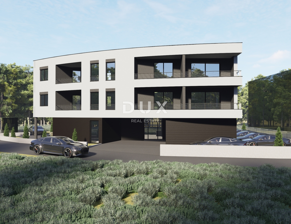 ISTRA, ŠTINJAN - Gradbeno zemljišče z gradbenim dovoljenjem za moderno stavbo s 7 stanovanji, le 500 m od plaž