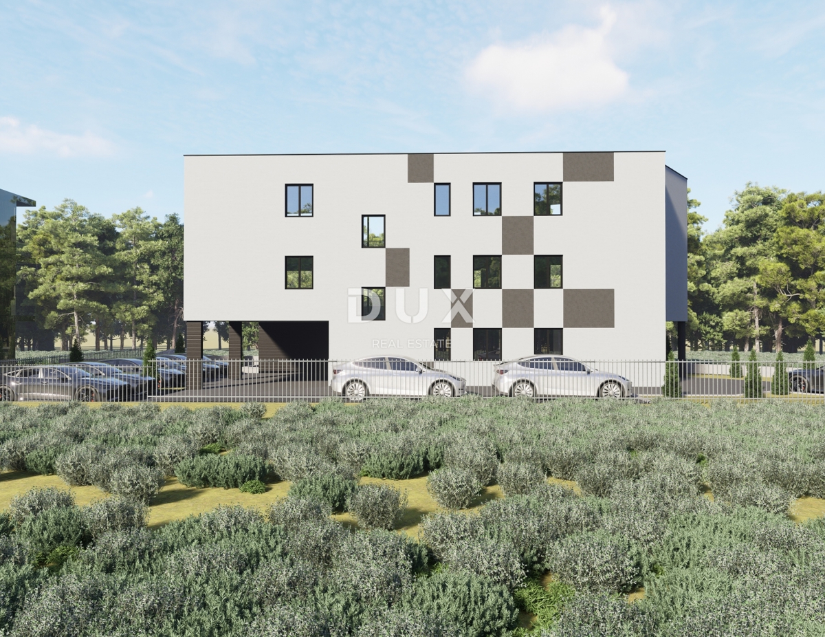 ISTRA, ŠTINJAN - Gradbeno zemljišče z gradbenim dovoljenjem za moderno stavbo s 7 stanovanji, le 500 m od plaž