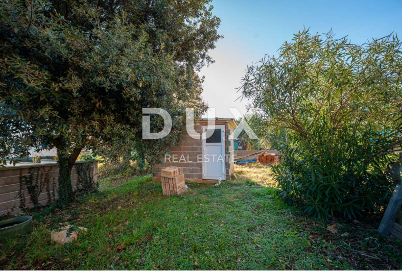 ISTRA, LIŽNJAN Gradbena parcela s hišo v ROH BAU izvedbi!