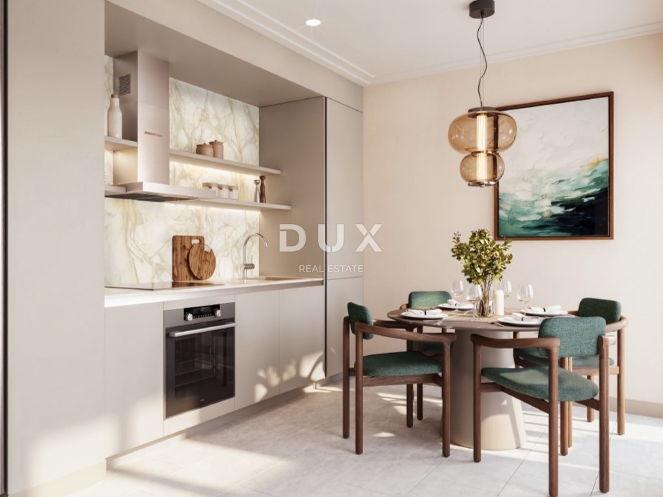 NOVI VINODOLSKI – 65 m² veliko stanovanje v ekskluzivnem letovišču, prva vrsta ob morju z zasebno plažo