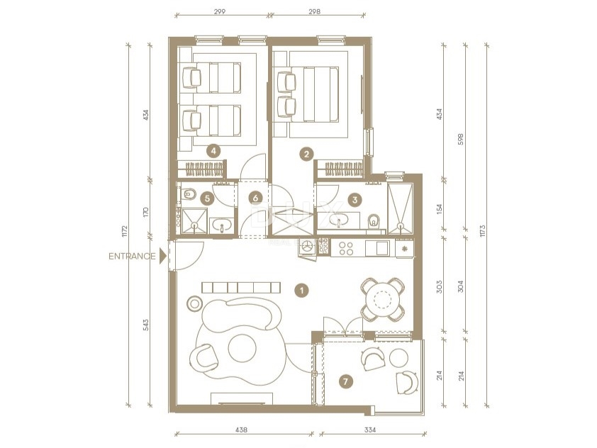NOVI VINODOLSKI – 65 m² veliko stanovanje v ekskluzivnem letovišču, prva vrsta ob morju z zasebno plažo