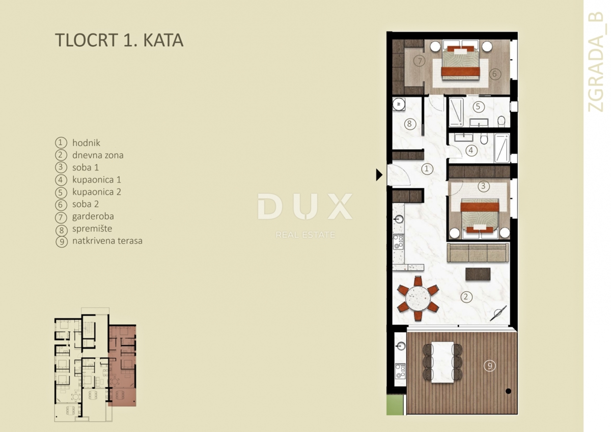 Stanovanje Novigrad, 94,05m2