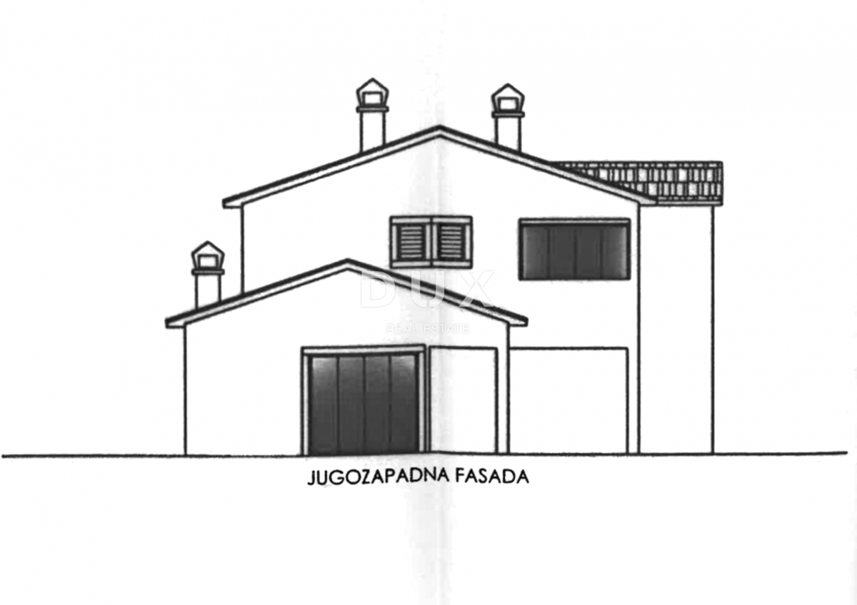 ISTRA, MOTOVUN - Zemljišče z gradbenim dovoljenjem