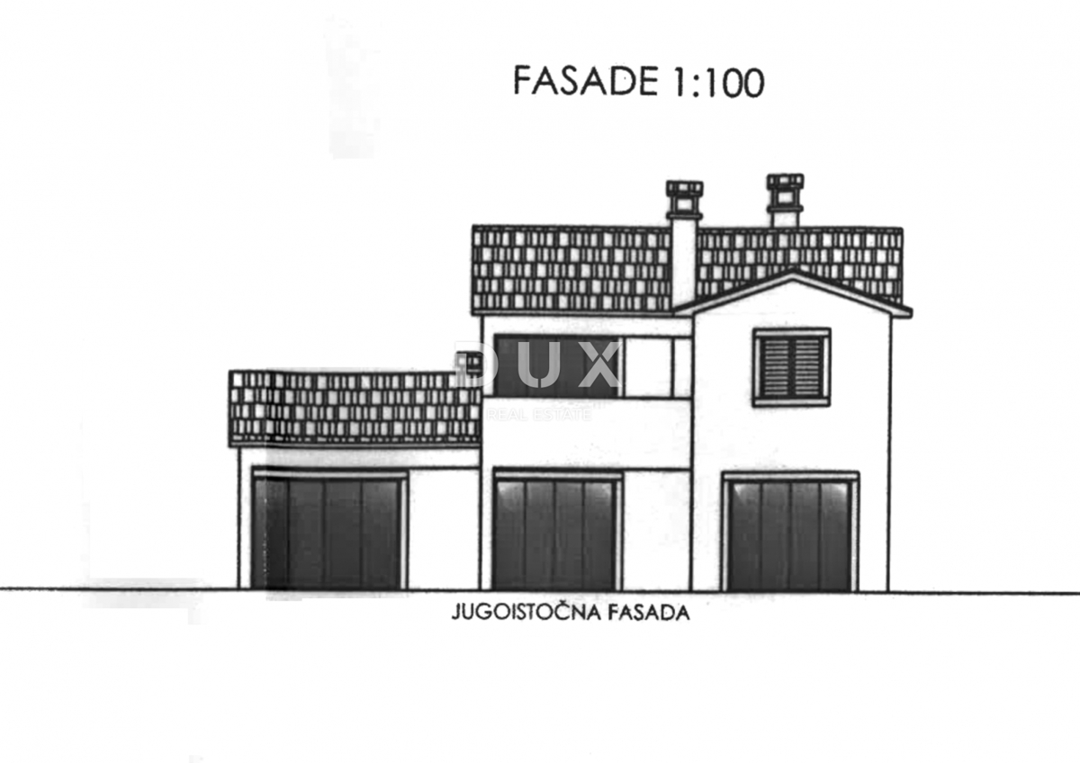 ISTRA, MOTOVUN - Zemljišče z gradbenim dovoljenjem