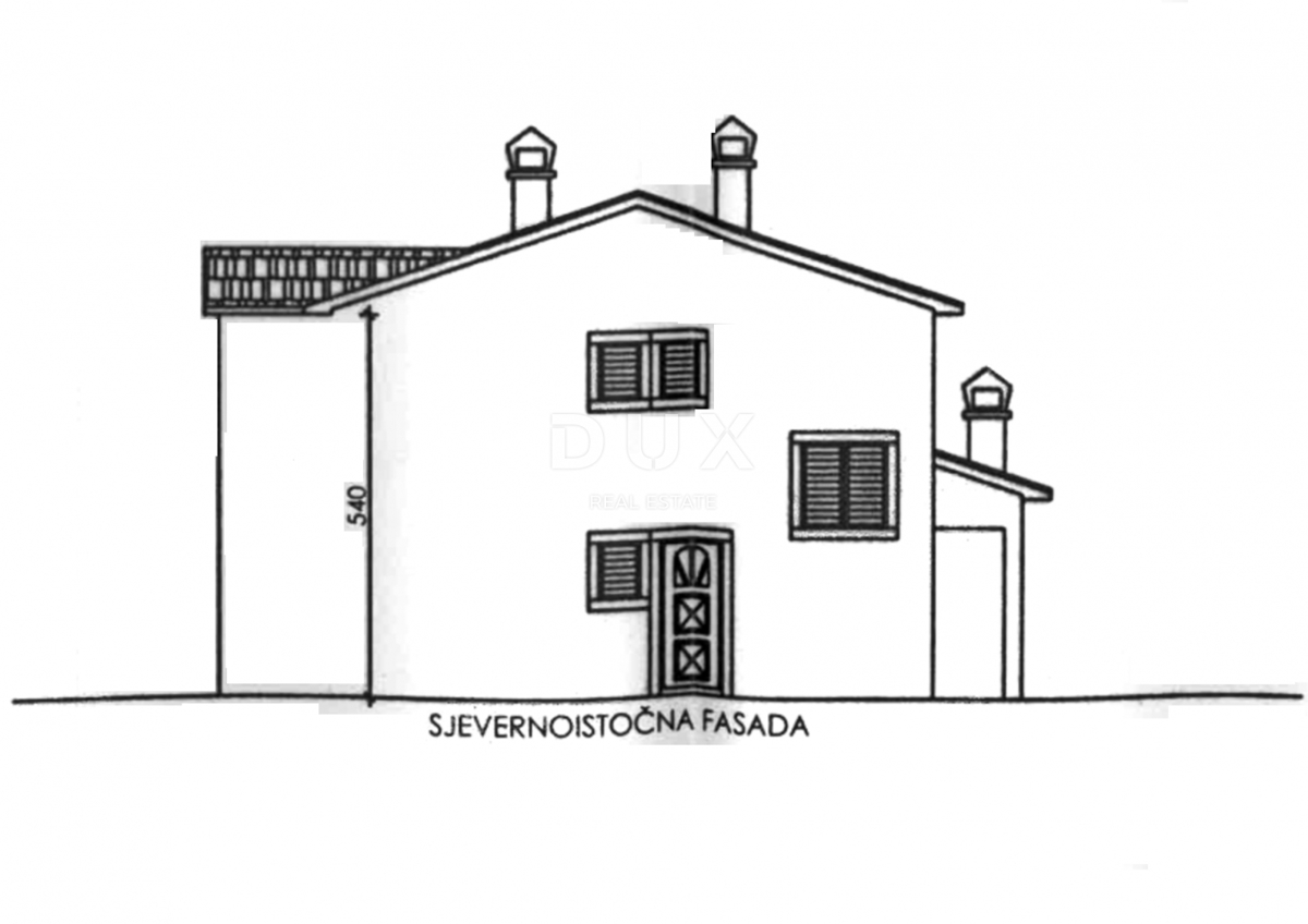 ISTRA, MOTOVUN - Zemljišče z gradbenim dovoljenjem