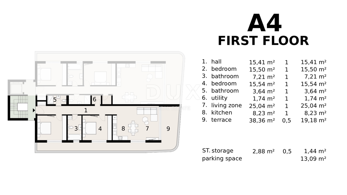 Stanovanje Ičići, Opatija - Okolica, 109m2