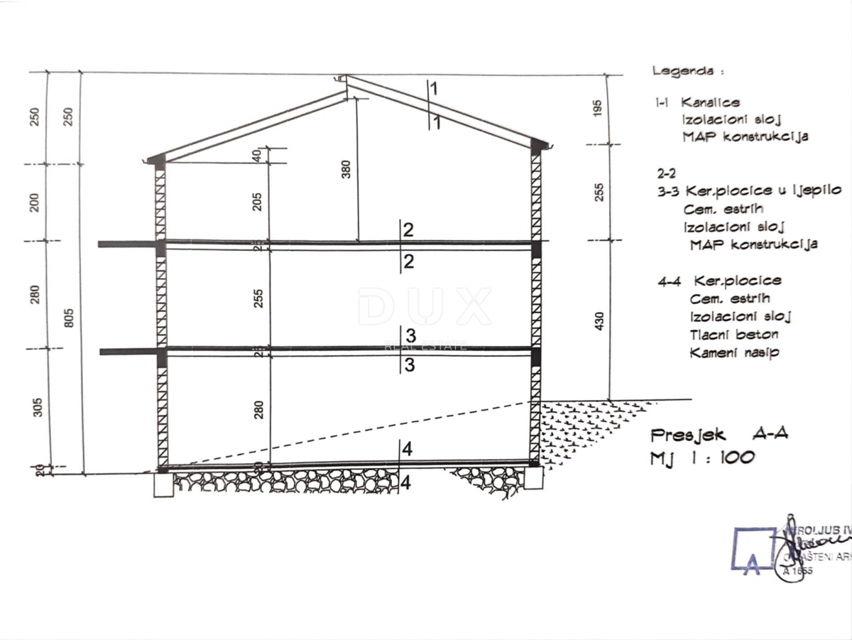 ISTRA, ŠIŠAN - Prostorna nedokončana hiša z veliko gradbeno parcelo