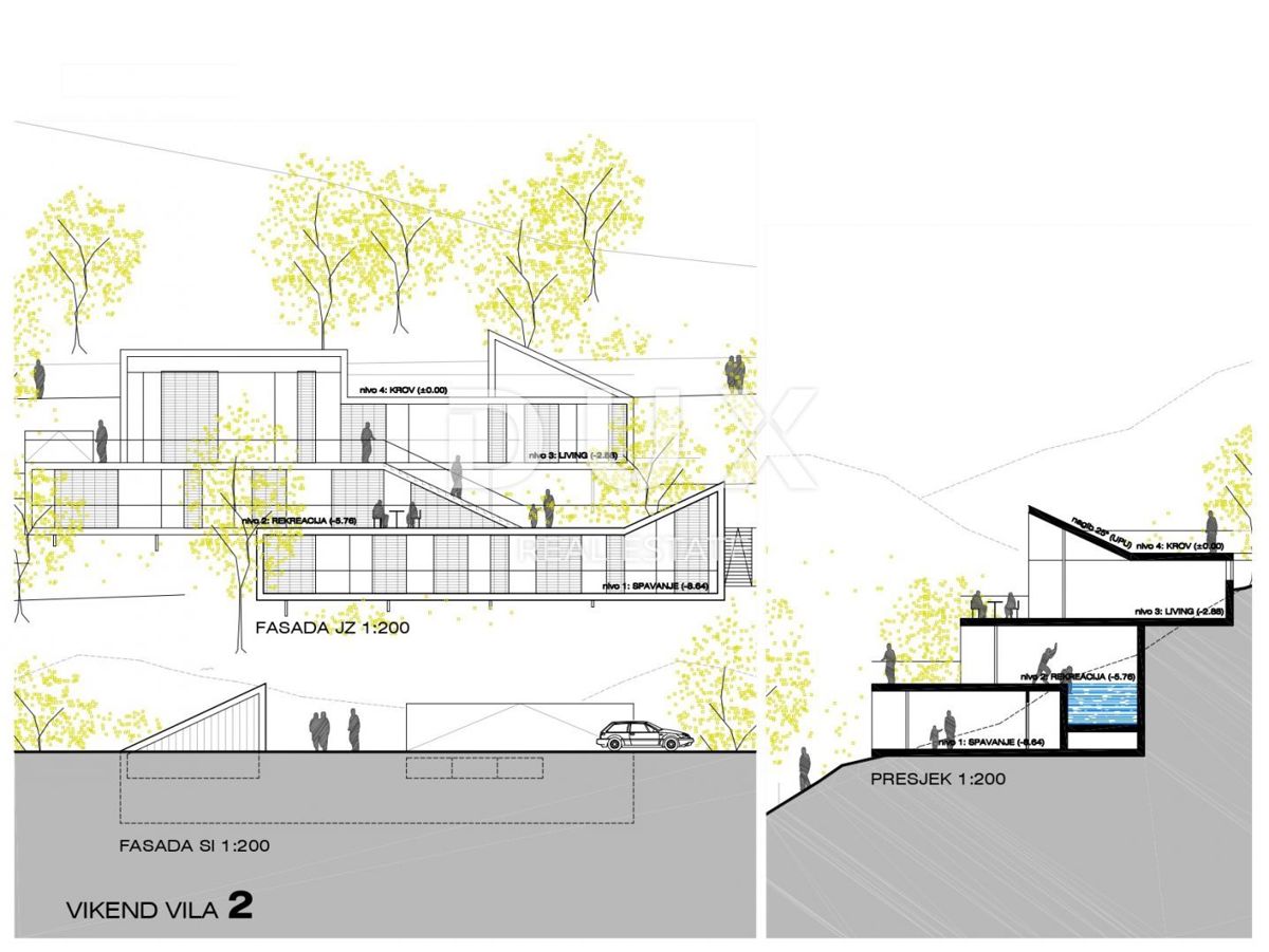 GORSKI KOTAR, FUŽINE - edinstven projekt v osrčju Gorskega Kotarja, zazidljivo zemljišče 2086 m2 s projektom za vilo, investicijska priložnost!