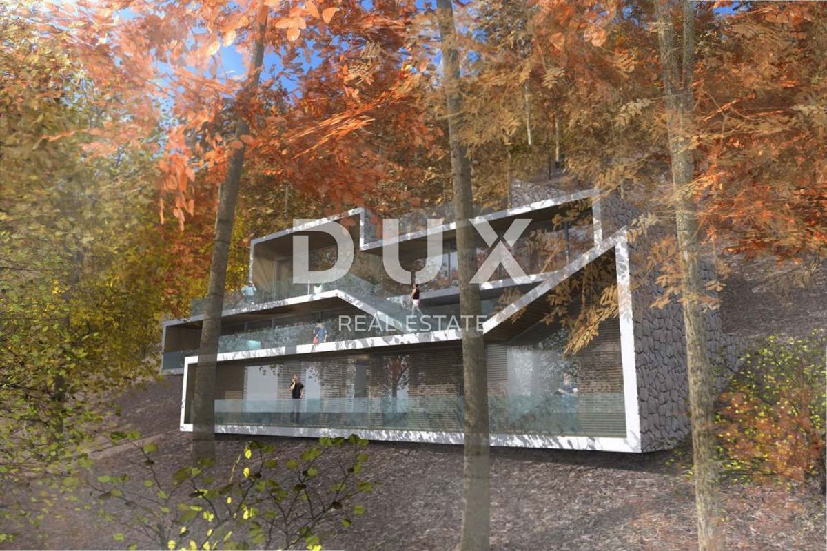 GORSKI KOTAR, FUŽINE - edinstven projekt v osrčju Gorskega Kotarja, zazidljivo zemljišče 2086 m2 s projektom za vilo, investicijska priložnost!