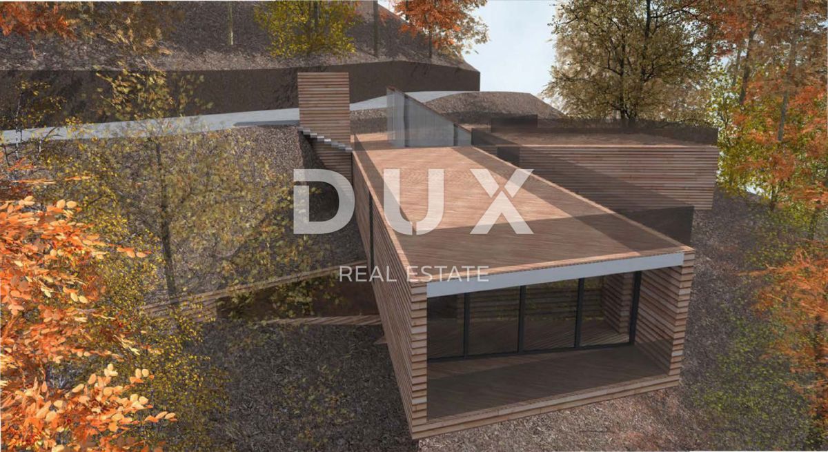 GORSKI KOTAR, FUŽINE - edinstven projekt v osrčju Gorskega Kotarja, zazidljivo zemljišče 2086 m2 s projektom za vilo, investicijska priložnost!