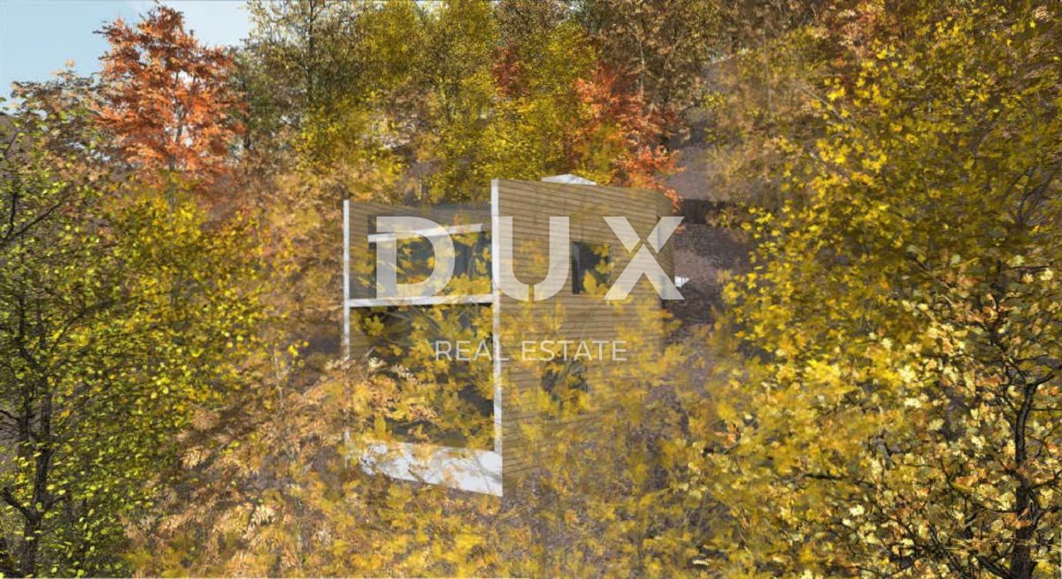 GORSKI KOTAR, FUŽINE - edinstven projekt v osrčju Gorskega Kotarja, zazidljivo zemljišče 2086 m2 s projektom za vilo, investicijska priložnost!