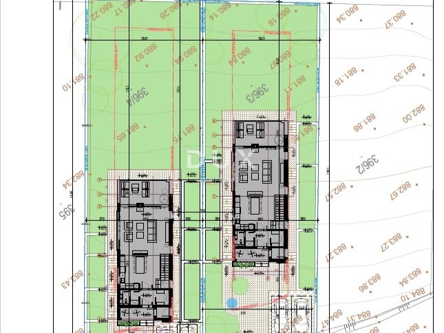 RAVNA GORA, STARI LAZ – zazidljivo zemljišče 1.204 m² za gradnjo dveh počitniških hiš z bazenom