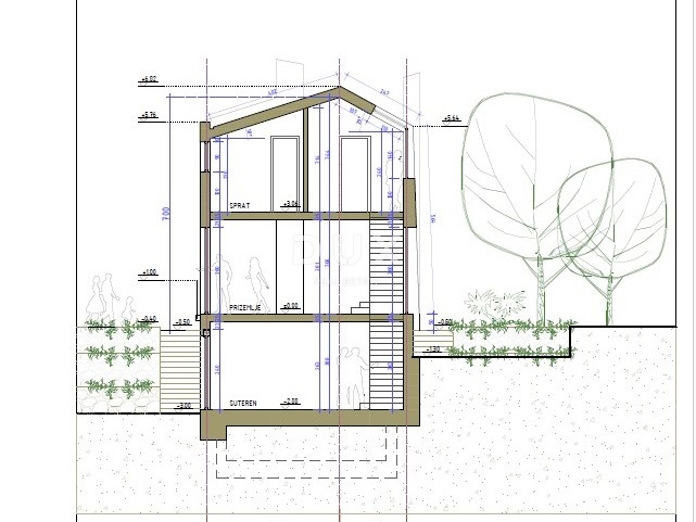 RAVNA GORA, STARI LAZ – zazidljivo zemljišče 1.204 m² za gradnjo dveh počitniških hiš z bazenom