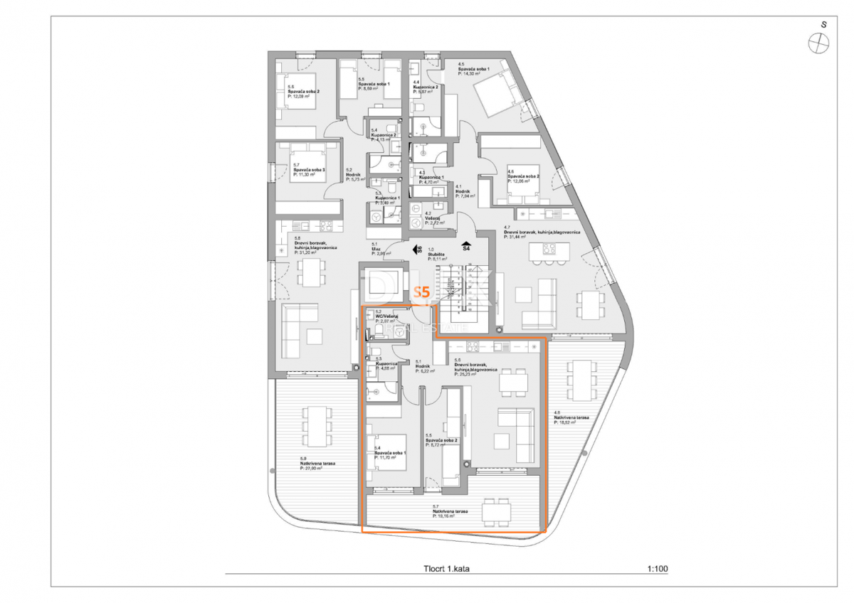 Stanovanje Vodice, 81,44m2