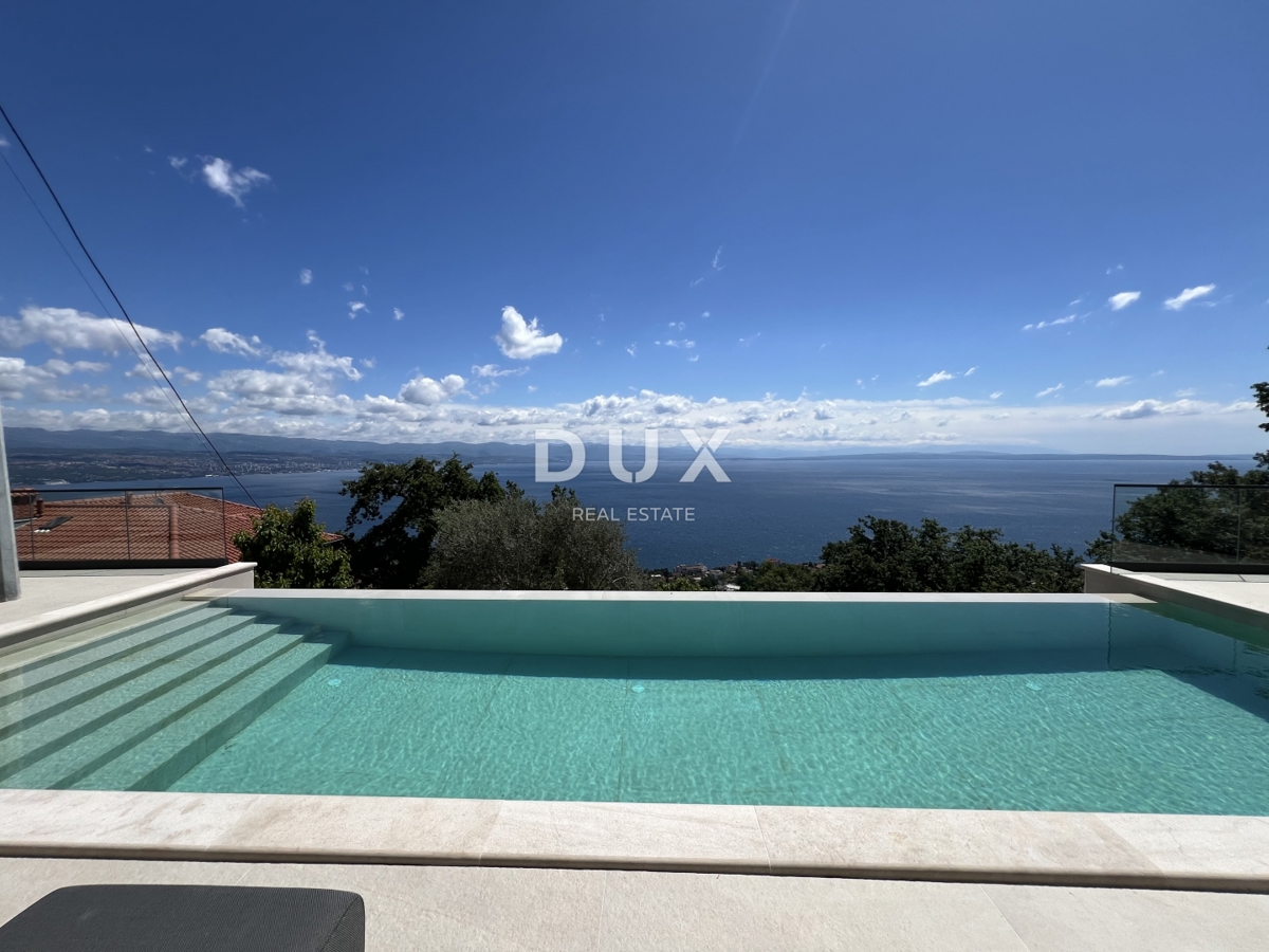OPATIJA, LOVRAN – ekskluzivno stanovanje s panoramskim razgledom in bazenom