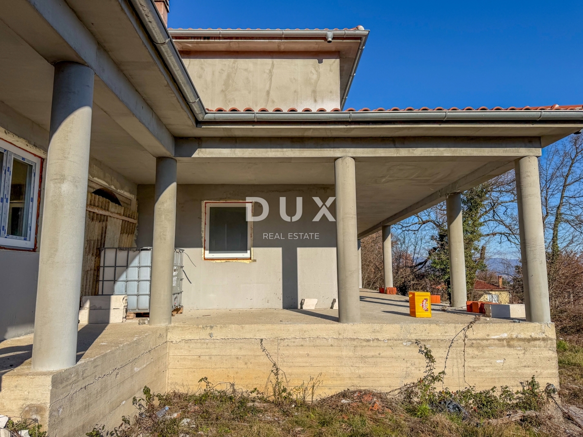 OPATIJA, BREGI - Idealna vila v bližini Opatije, skoraj dokončana, pogled na morje in čudovit vrt