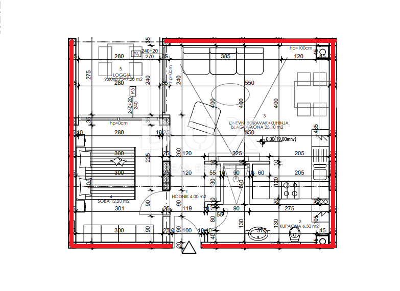 Veli vrh, Pula, 55m2