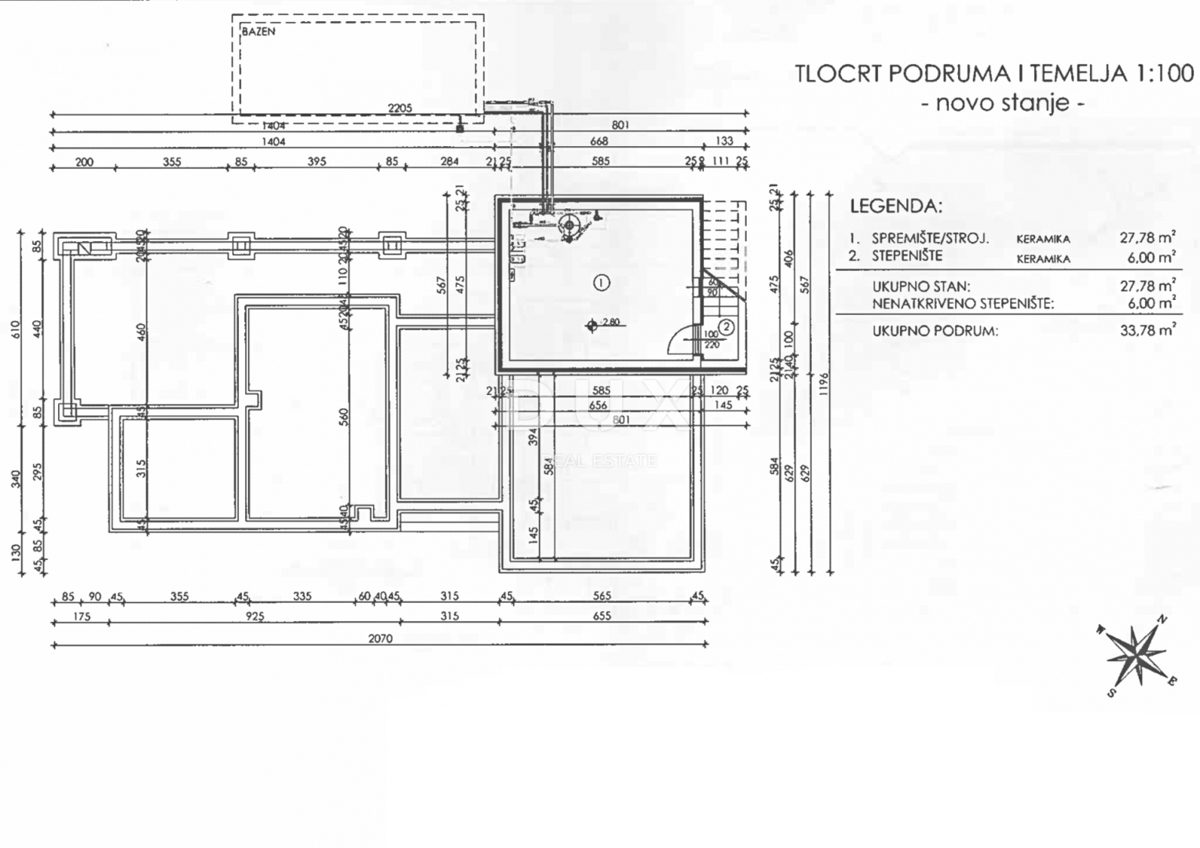 ISTRA, LABIN - Zemljišče z začeto gradnjo