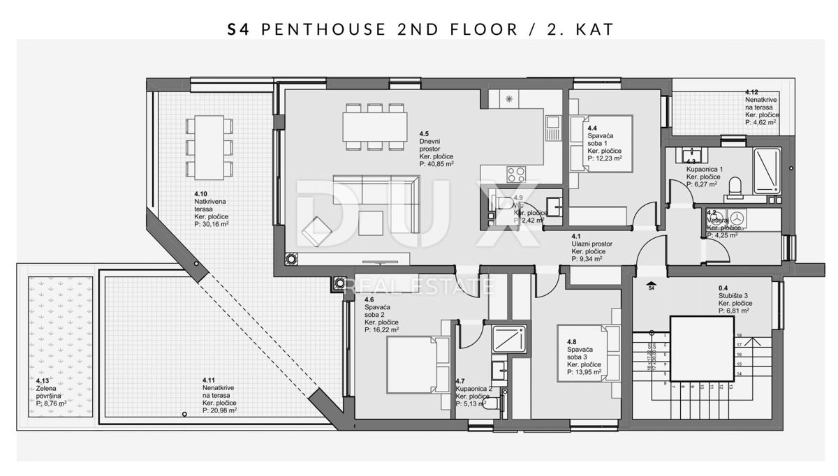 ŠIBENIK, VODICE – Penthouse s panoramskim pogledom na morje, razkošje, ki diha s svobodo in svetlobo