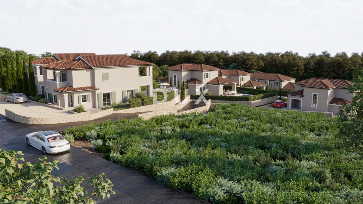 OTOK KRK, DOBRINJ - Nova vila z bazenom, lesenimi pergolami in mediteranskim vrtom