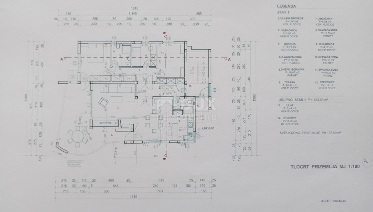 PAKOŠTANE - Prostorna dvonadstropna hiša s tremi apartmaji