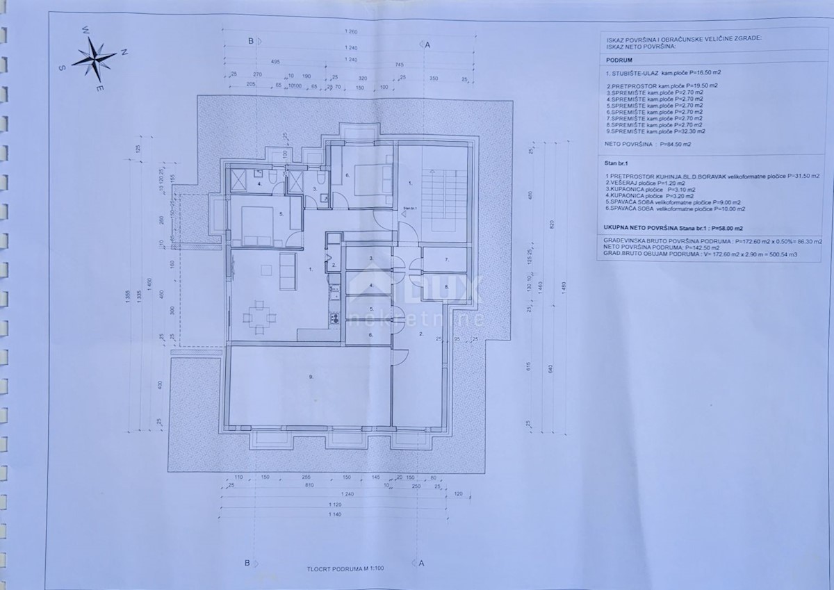 MATULJI, JURDANI, RUPA - gradbeno zemljišče 9000m2 z ZAZID. DOVOLJENJE za halo in poslovno stanovanjski objekt