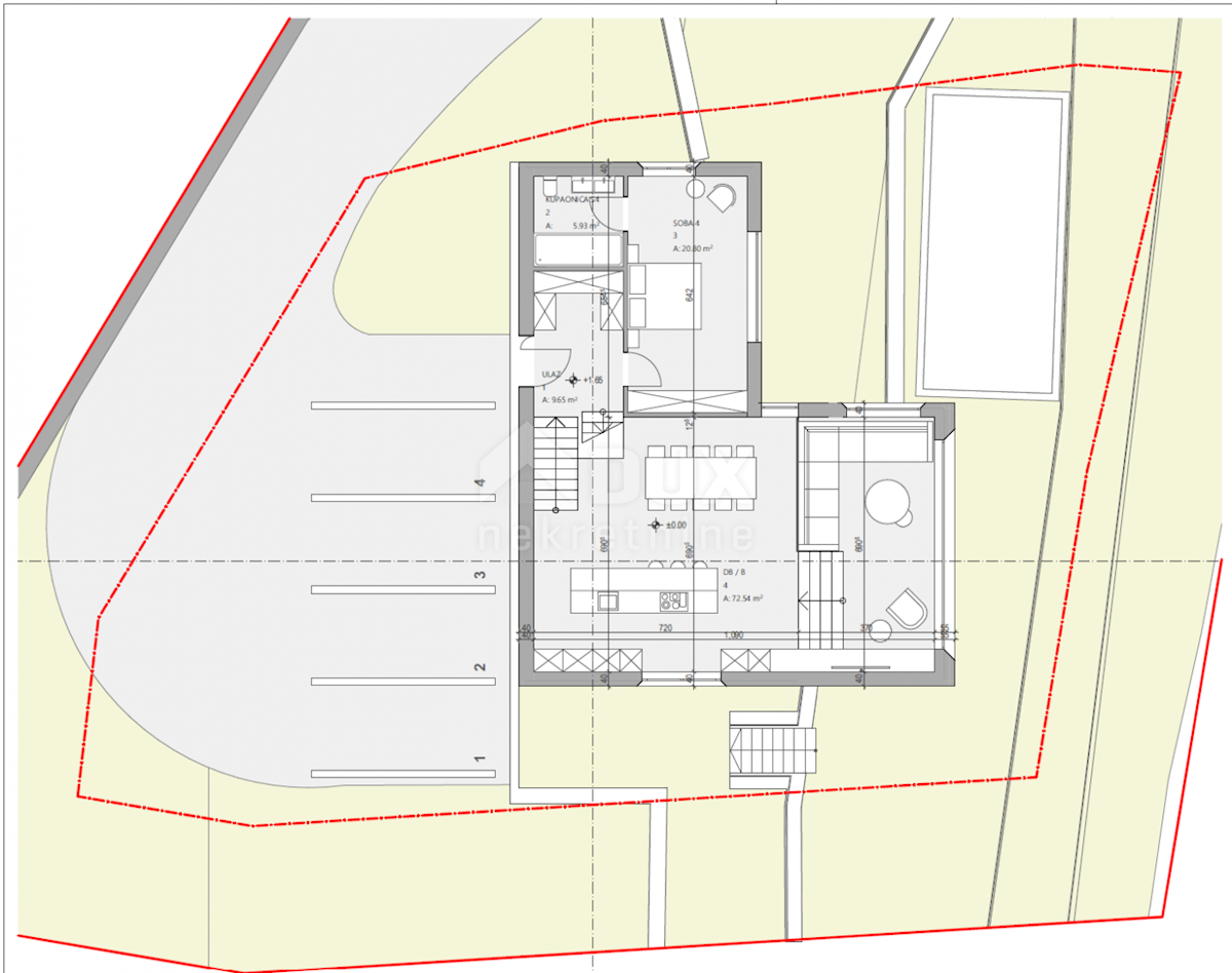 OPATIJA, CENTER - 3 zemljišča za gradnjo 3 vil z bazenom z gradbenim dovoljenjem, center Opatije