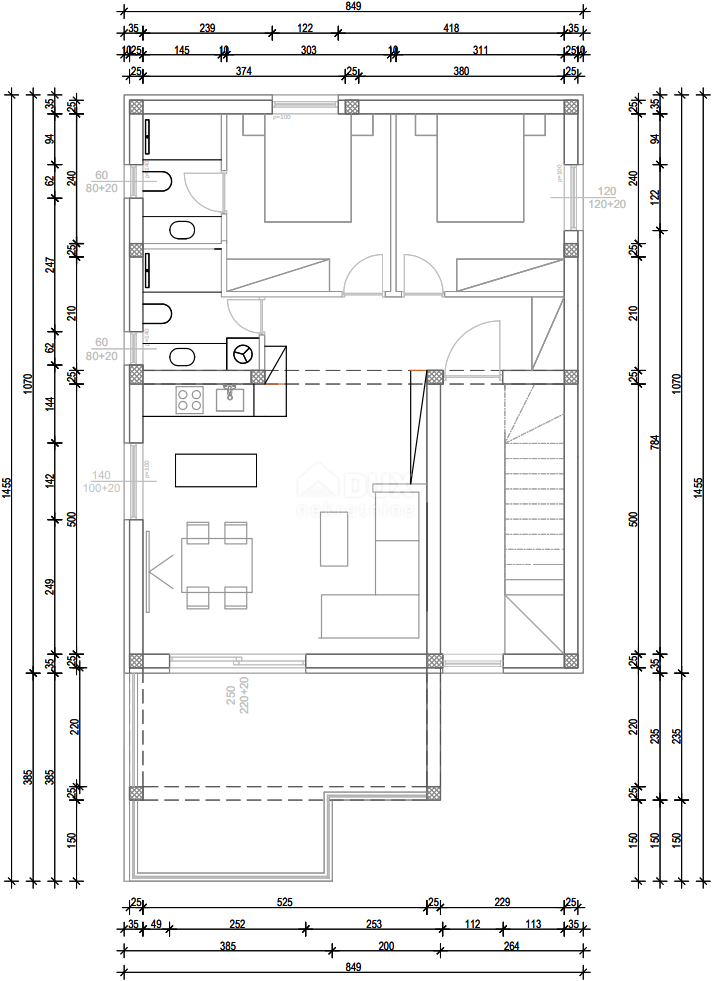 ZADAR, VIR - Moderni apartmaji na najbolj iskani lokaciji v centru Vira, 160 metrov od plaže Jadro! S3C