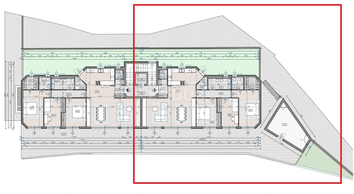 OPATIJA, CENTER - stanovanje v visokem pritličju 212m2 s panoramskim pogledom na morje A2