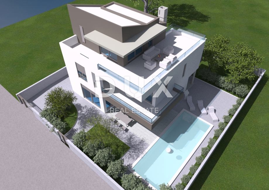 ZADAR, ZATON - Luksuzna hiša z bazenom, pogledom na morje in le 200 m od plaže