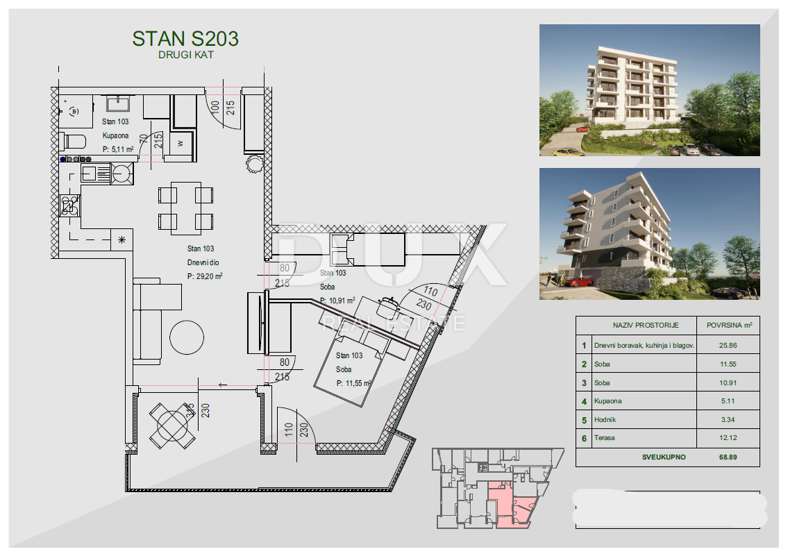 Stanovanje Zamet, Rijeka, 100m2