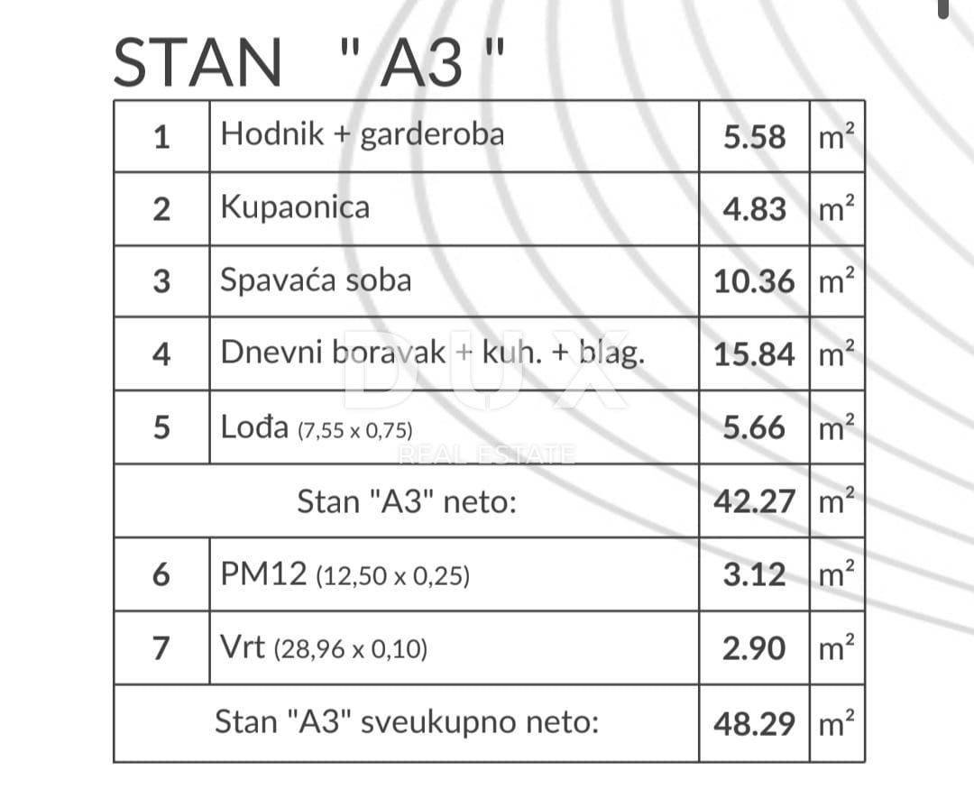 Stanovanje Šikići, Pula, 48,29m2