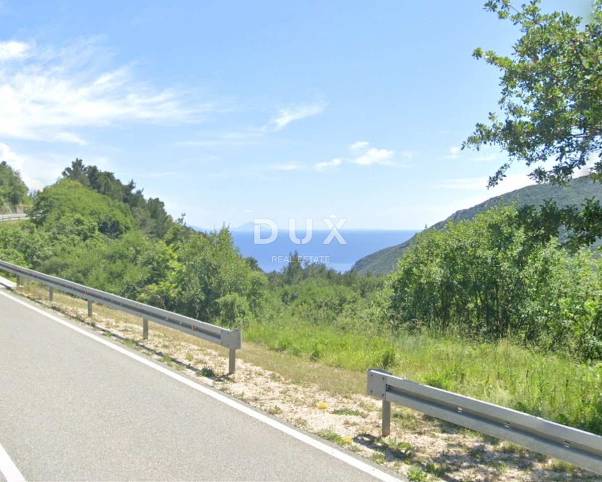 PLOMIN - kmetijsko zemljišče 28000m2 z načrtovano gradnjo 55m2, 300m od morja