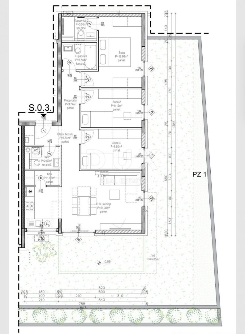 ZAGREB, JORDANOVAC - Luksuzna novogradnja S.3. 172,35 m2