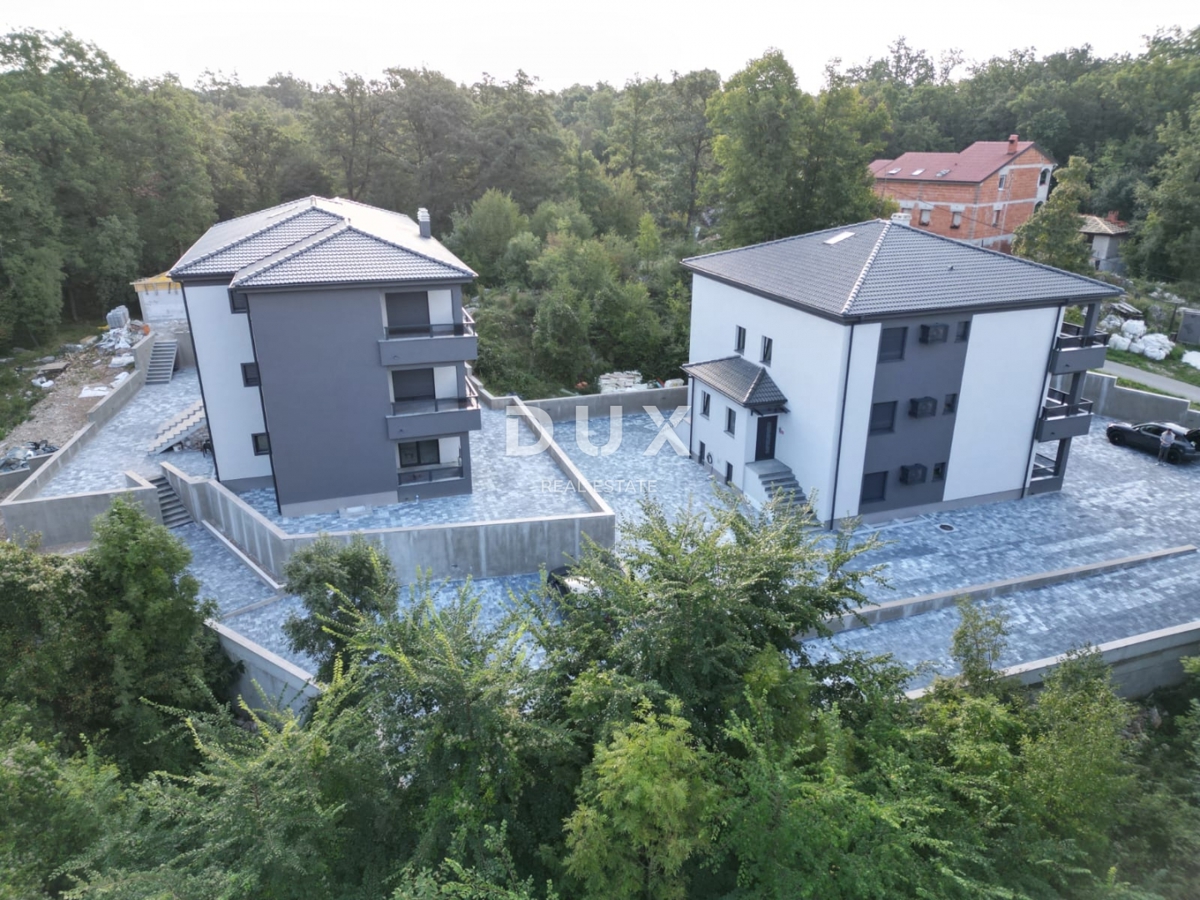 MATULJI, JUŠIĆI, JURDANI - stanovanje 84m2 v novogradnji z dnevno sobo + 2 spalnici in vrtom 