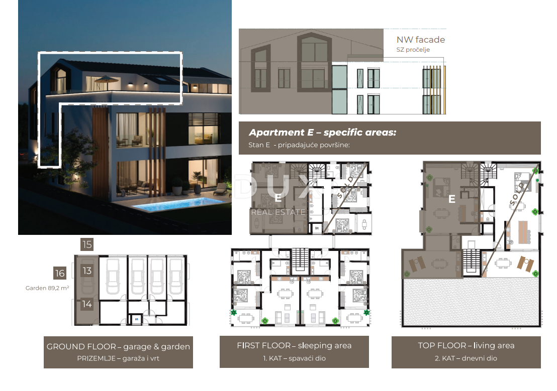 ISTRA, ROVINJ - Penthouse v bližini morja z razgledom