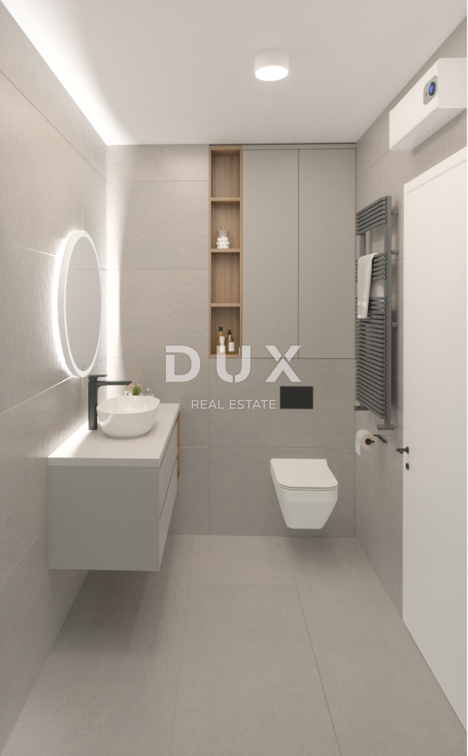 OTOK PAG, ŠIMUNI - moderen penthouse v vrhunski novogradnji, pogled na morje, strešna terasa