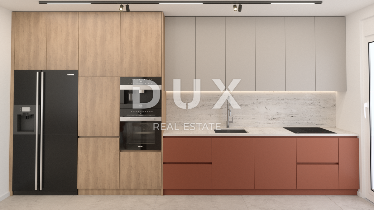 OTOK PAG, ŠIMUNI - moderen penthouse v vrhunski novogradnji, pogled na morje, strešna terasa