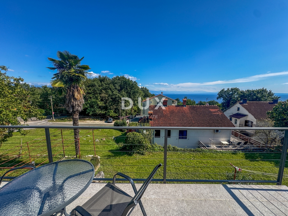 OPATIJA, OPRIĆ - hiša s prostornim vrtom velikosti 2.437 m², na mirni lokaciji, s pogledom na morje