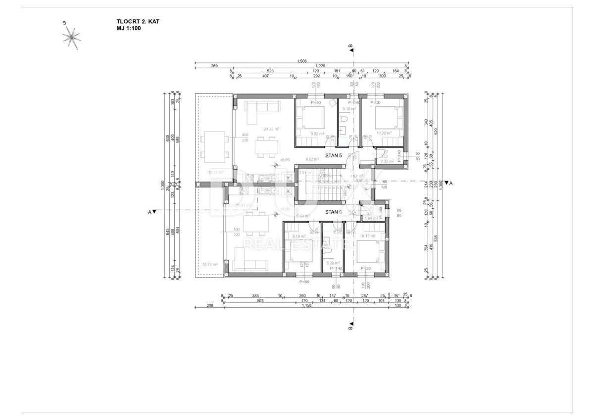 OTOK PAG, POVLJANA, 2 sobno stanovanje v vrhunski novogradnji