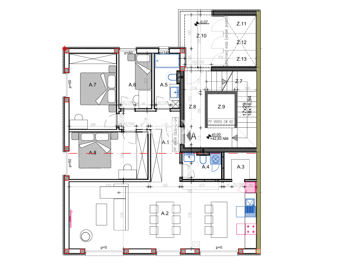 ISTRA, PULA - Moderna novogradnja! Pritličje z dvoriščem! 