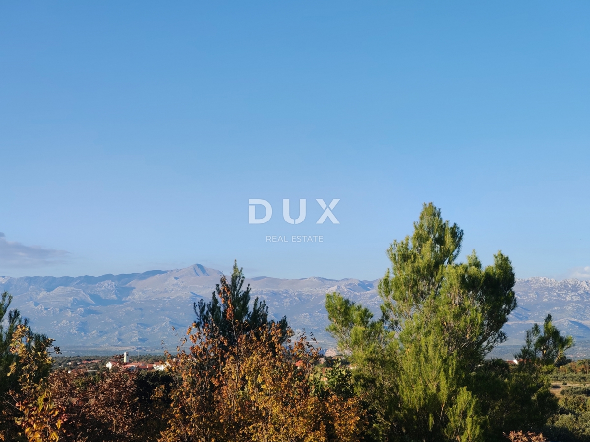 ZADAR, PRIDRAGA - Gradbeno zemljišče s čudovitim razgledom na Velebit! 458 m2