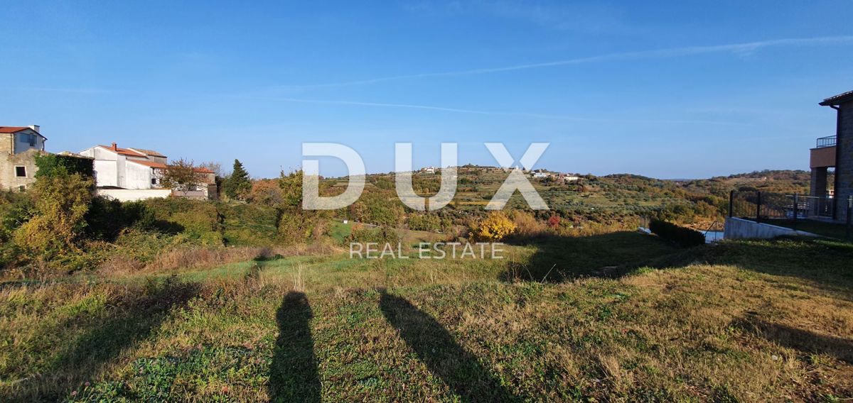 ISTRA, MOMJAN – Privlačno zemljišče z razgledom in kamnitimi stavbami