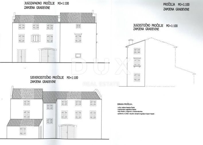 ISTRA, MOMJAN – Privlačno zemljišče z razgledom in kamnitimi stavbami